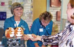 Capital Regional volunteers in gift shop.